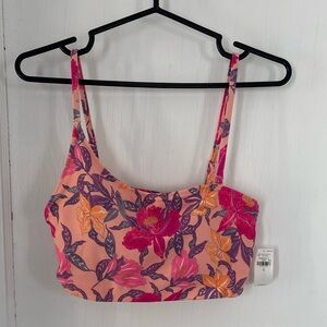 NWT Old Navy Asymmetrical Floral Bikini Top – Size Large